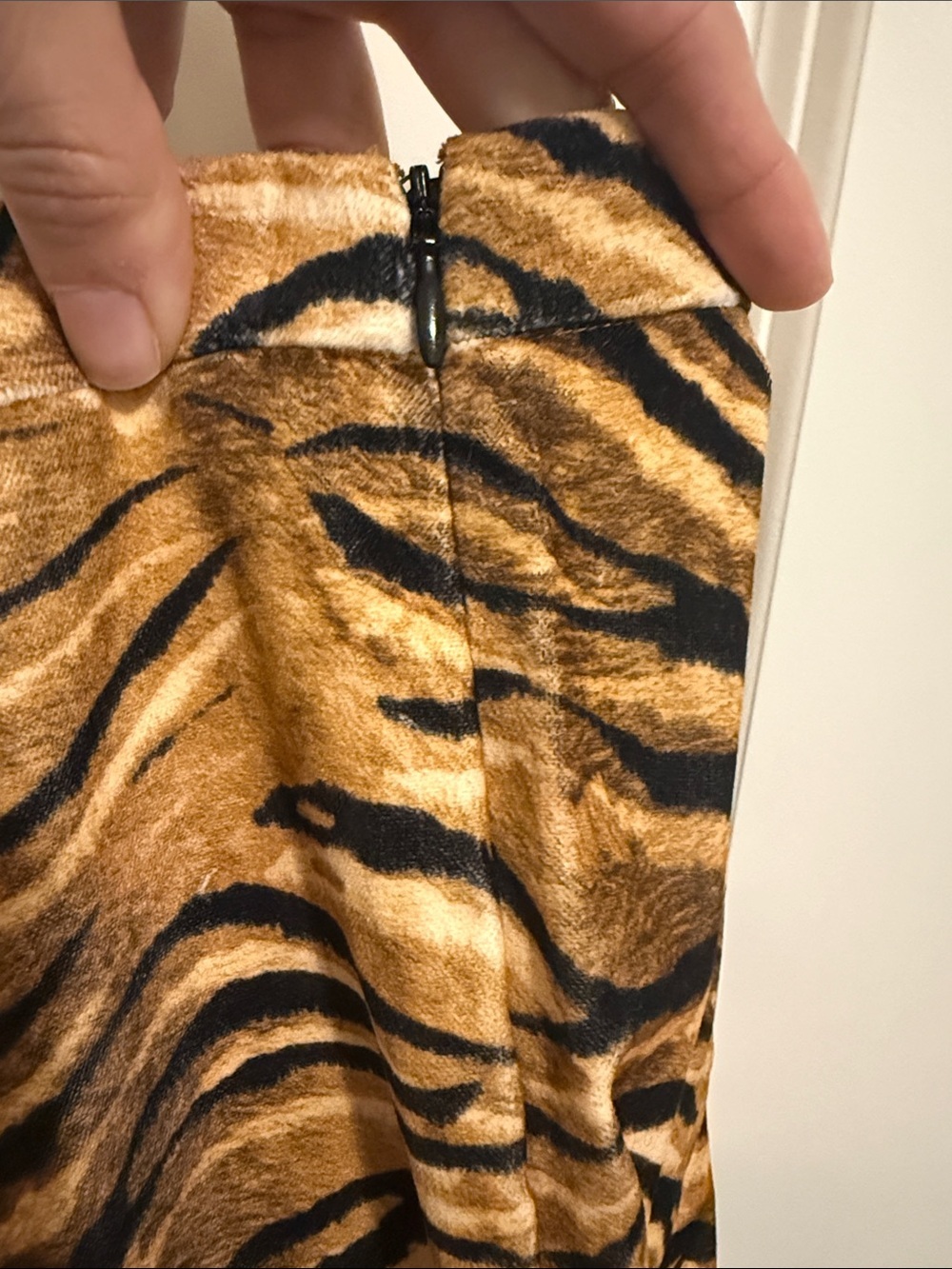 Misa Los Angeles Tiger-Stripe Trousers in Brown and Black - Picture 4 of 5